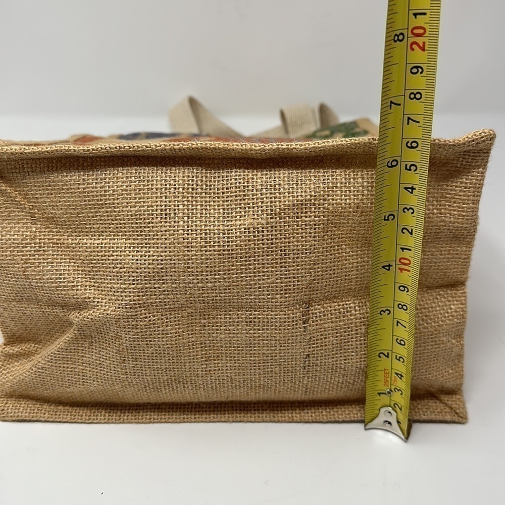 Arhaus Jute Floral Tote Bag - Picture 8 of 8